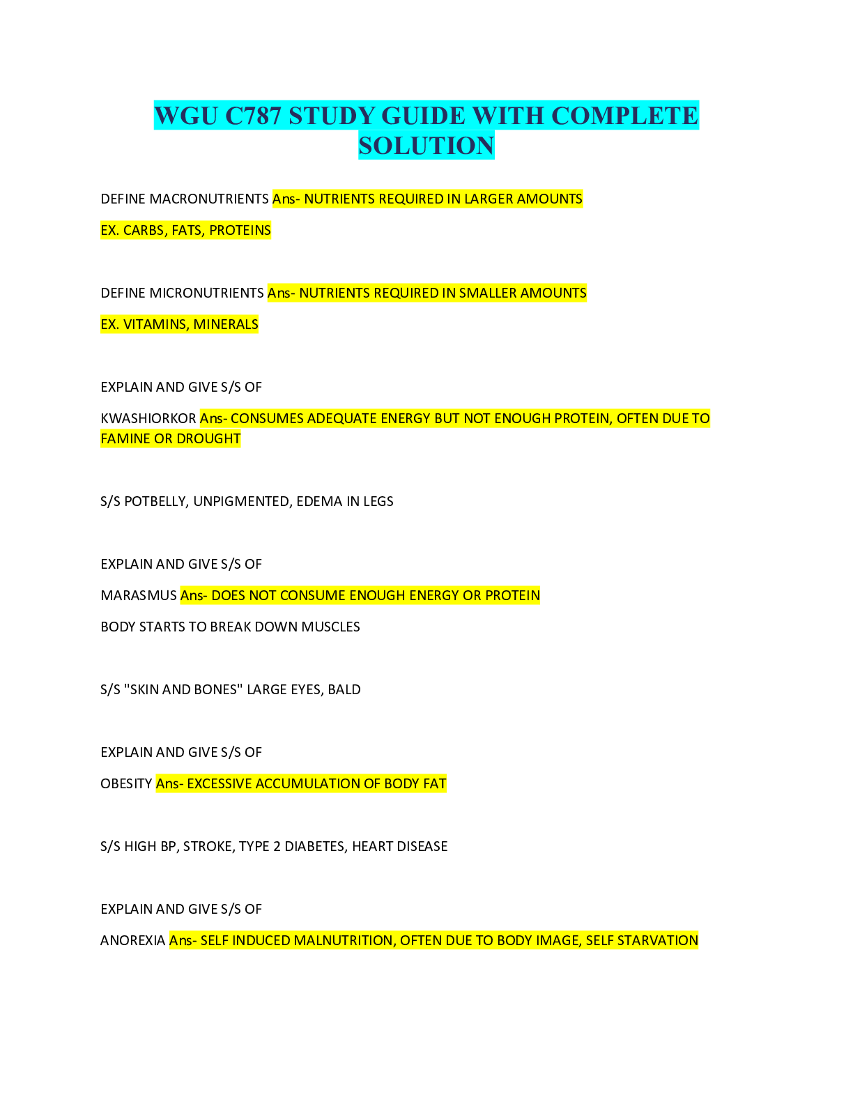 Preview image for WGU C787 STUDY GUIDE WITH COMPLETE SOLUTION